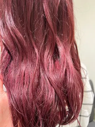 セミロング カラー 【暖色カラー特化】 中山由梨のヘアスタイル