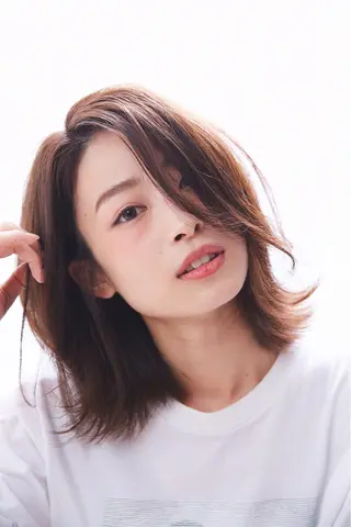 ミディアム カラー パーマ ヘアアレンジ メンズ キッズ ネイル マツエク・マツパ アティリー 西梅田のヘアスタイル