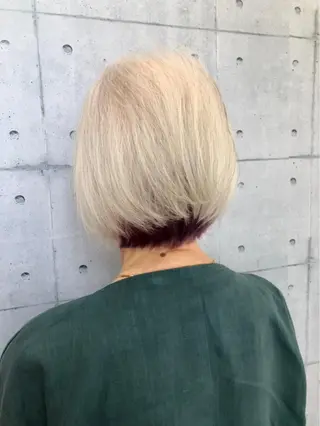 ミディアム カラー 金沢 広美のヘアスタイル