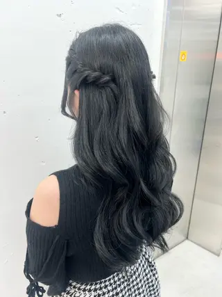 ロング カラー ヘアアレンジ 🎀ちさ🎀 JILLSTUDIOのヘアスタイル