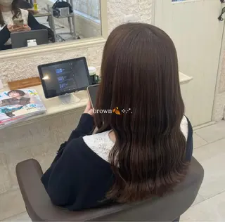 カラー 原田 雪花凜のヘアスタイル