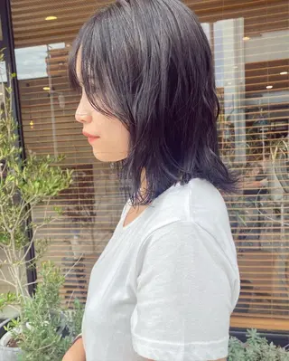 ミディアム カラー パーマ指名No1 /namiのヘアスタイル