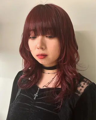 ロング カラー ケアパーマ/ケアブリ ーチdaisukeのヘアスタイル