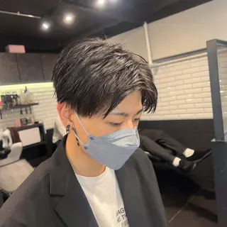 ショート カラー パーマ メンズ メンズ特化/パーマ/ メッシュ/竜成のヘアスタイル