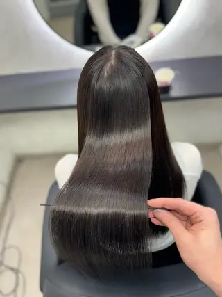 ロング XYZ所属・縮毛矯正/髪質改善 韓国風/MIKIYAのヘアスタイル