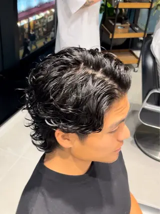 パーマ メンズ Groomers Tokyo所属・宮城 風冴のヘアスタイル