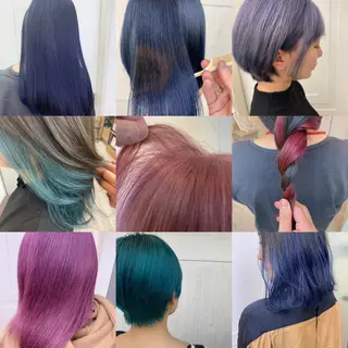 ミディアム カラー 竹下 了史のヘアスタイル