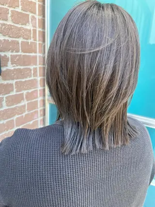 セミロング カラー パーマ メンズ キッズ ネイル マツエク・マツパ アイブロウ times salon名駅所属・久木原 ゆりのヘアスタイル