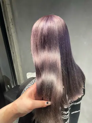 カラー 暖色/ハイトーン/ カラー/HBLのヘアスタイル