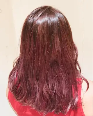 セミロング カラー パーマ ヘアアレンジ 【ツヤ髪美容師】 ツダケイスケのヘアスタイル