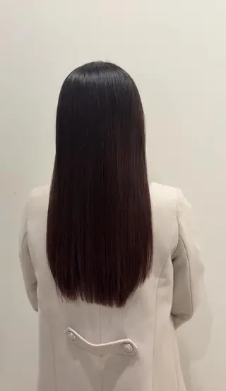 ロング 艶髪カラー💙ྀི/ アイ兼任👀/ミナルのマツエク・マツパデザイン