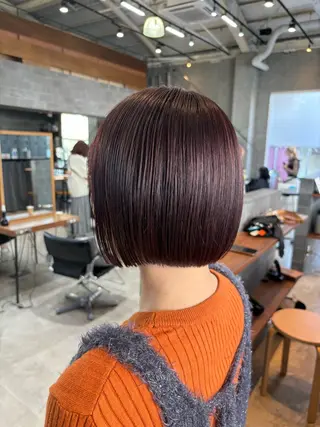 ショート カラー ヘアアレンジ 押切 響　のヘアスタイル