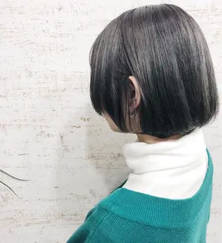ショート カラー ケアブリーチ /髪質 改善/古橋圭史郎のヘアスタイル