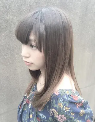 ミディアム カラー グレージュ/髪質改善 Yamato.hのヘアスタイル