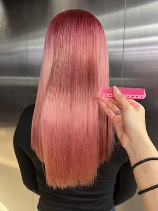 ロング カラー 紬/enne/ブリー チ/ハイトーンのヘアスタイル