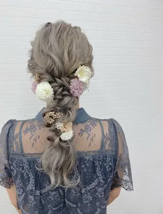 セミロング ヘアアレンジ GRANLUSSO 〜グランルッソ駅前店所属・木口 嘉美のヘアスタイル