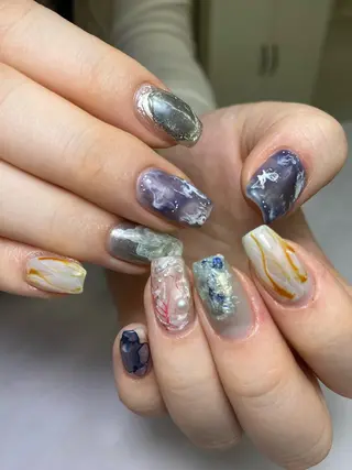 ネイル 草加ニュアンスネイル 🌚hersのネイルデザイン