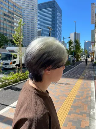 ショート カラー メンズ パーマ指名No.1 /Ryosuke.のヘアスタイル