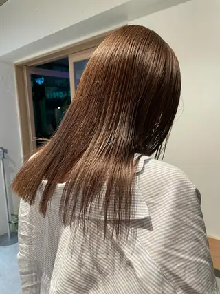 セミロング カラー SALOWIN下北沢所属・hazuki 🌝のヘアスタイル