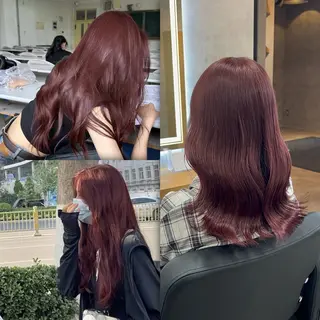 セミロング カラー ヘアアレンジ ブリーチなしの達人 🌈KAITOのヘアスタイル