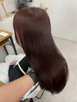 ロング SUZU/岡山/矯正 ブリーチ/レイヤーのヘアスタイル