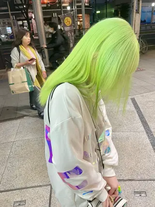 セミロング カラー ミユル/ 盛れるエクステ🎀✨のヘアスタイル