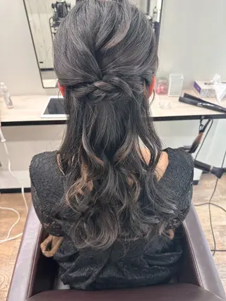 ロング ヘアアレンジ ⟡.·mamiya 縮毛矯正/ヘアセットのヘアスタイル