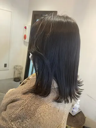 ミディアム カラー 顔まわりレイヤー/ bob及川亜沙美のヘアスタイル