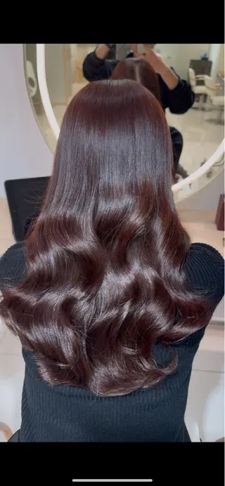 ロング カラー 韓国レイヤー/ 顔まわり/西野和裕のヘアスタイル