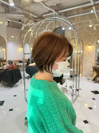 ショート カラー 似合わせスタイル 岡田勇哉のヘアスタイル