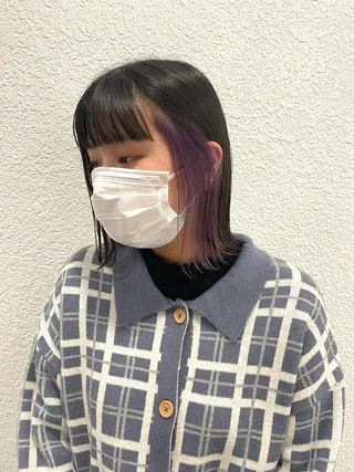 ミディアム 渋谷 留菜のヘアスタイル