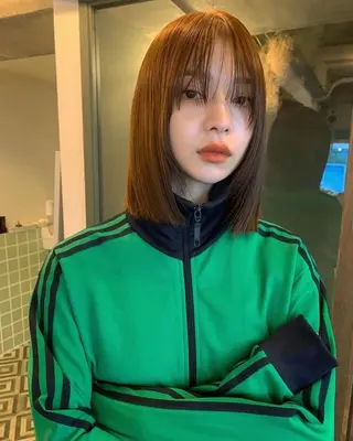 ミディアム Lond azur所属・🇰🇷韓国レイヤー 韓国風ボブのヘアスタイル