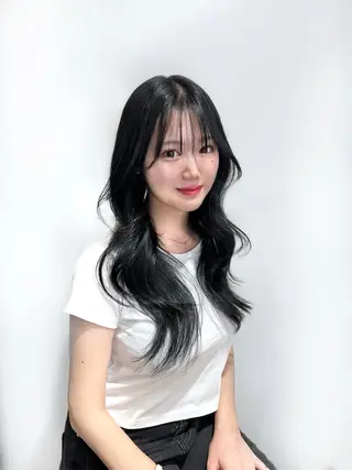 ロング カラー ヘアアレンジ 🏅韓国ヘア/新宿/ レイヤー/KSukeのヘアスタイル