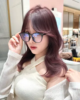 ミディアム カラー 🇰🇷韓国風くびれ ヘア🇰🇷中村優大のヘアスタイル