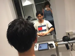 メンズ BABY 艶髪暗髪ヘア💖達人のヘアスタイル