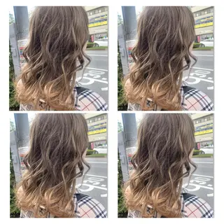 カラー 髪質改善艶髪 ℍ𝔸ℝ𝕌𝕂𝔸のヘアスタイル