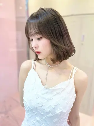 ミディアム カラー 🐰🎀艶髪特化 yuzuka🎀🐰のヘアスタイル