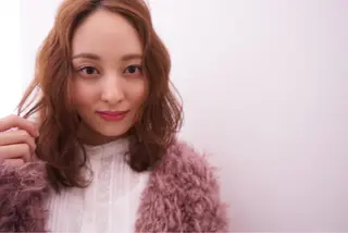 セミロング カラー パーマ ヘアアレンジ 可愛いを作る神 ナオヒロのヘアスタイル