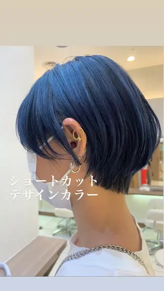 ショート カラー 似合わせカラー/艶 髪質改善/ヨシザキのヘアスタイル