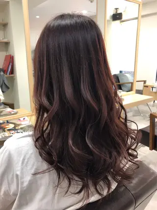 セミロング カラー Zina 難波所属・YUDA 湯田のヘアスタイル