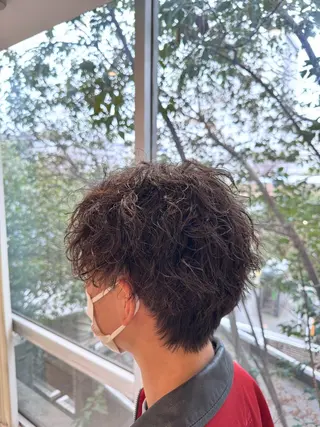 ショート パーマ メンズ メンズカット/パ ーマ/スズキショウタのヘアスタイル