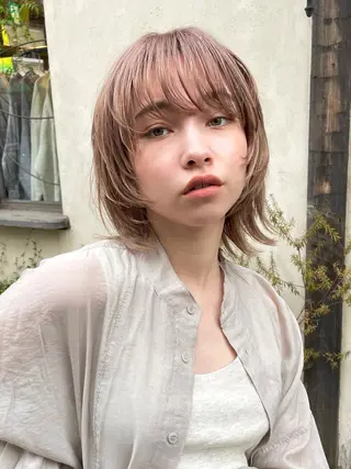 ミディアム パーマ 銀座No.1髪質改善 縮毛矯正/本木のヘアスタイル