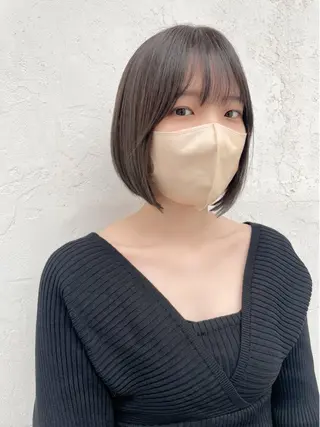 ショート カラー 顔周りカット× 髪質改善【リョウ】のヘアスタイル