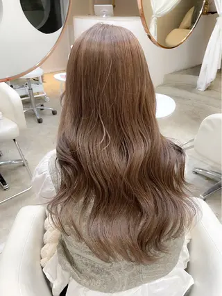 カラー ブリーチ無し透明感 カラー🎀rencaのヘアスタイル