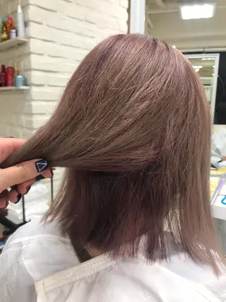 ミディアム カラー 【暖色カラー特化】 中山由梨のヘアスタイル