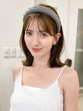 ミディアム カラー kohana 🎀韓国ヘア🎀🤍のヘアスタイル