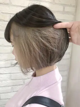 ミディアム カラー HAUS 片山みほのヘアスタイル