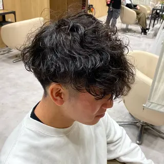 ショート パーマ メンズ UNIX所属・村上翼/ハンサム ショート/パーマのヘアスタイル