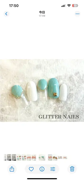 ネイル GLITTER NAILS所属・glitter na ils AYAのネイルデザイン