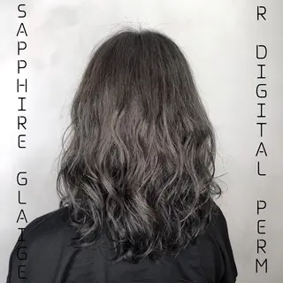 ミディアム カラー パーマ 美髪矯正 🌈髪質改善 山下のヘアスタイル